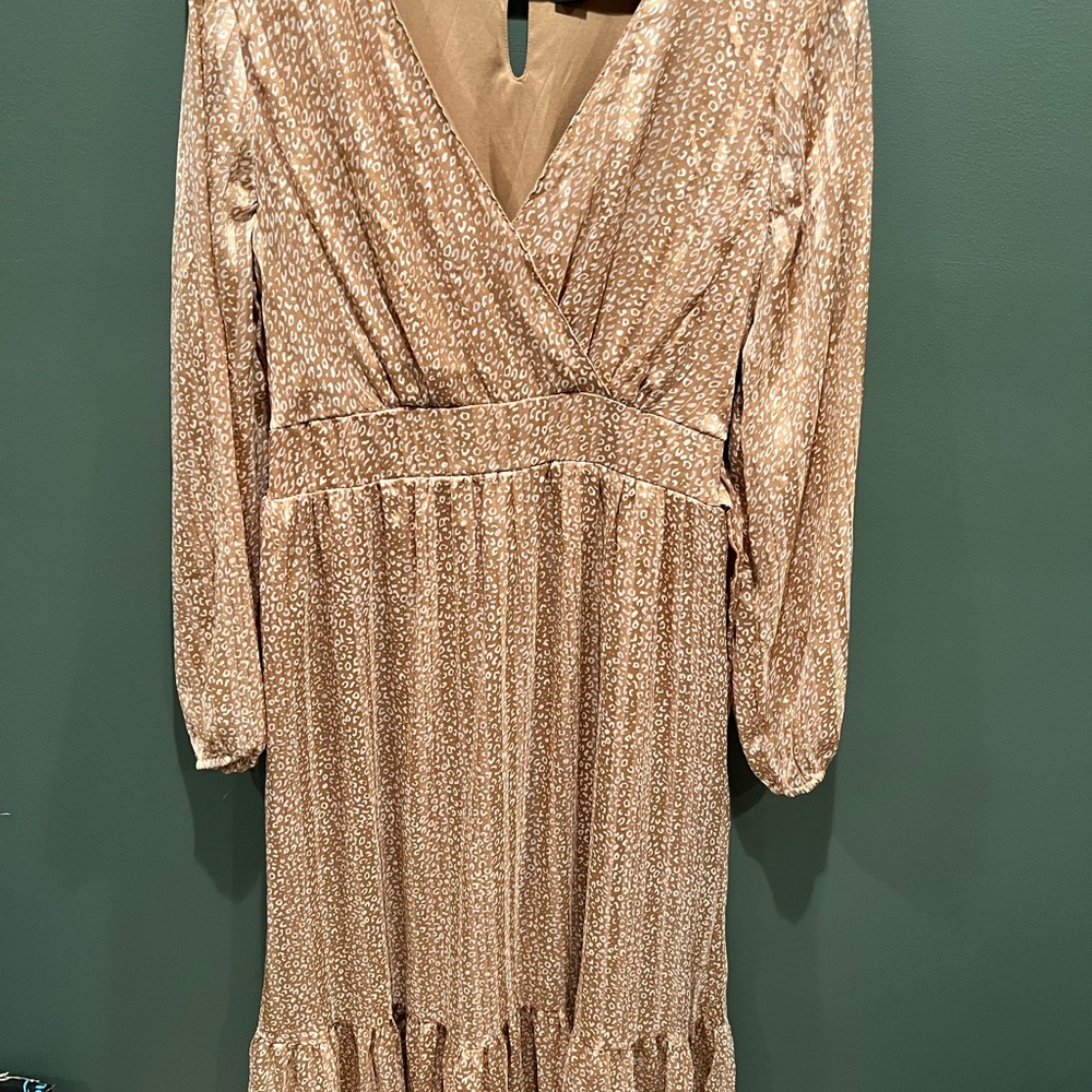 Elegant Tan Women's Dress